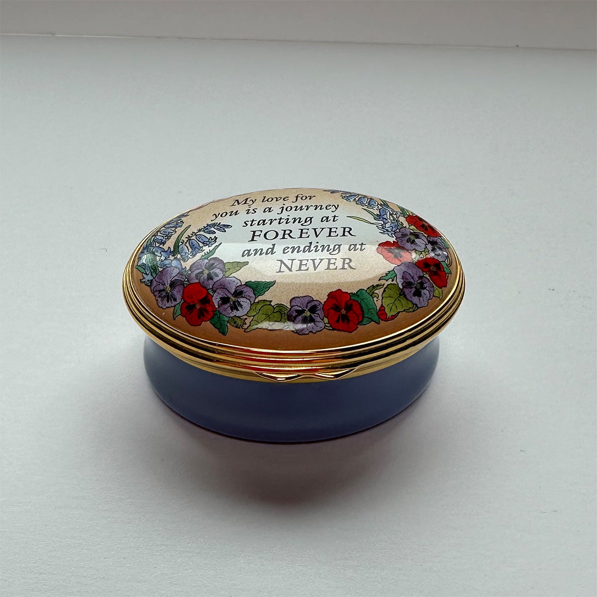 Halcyon Days "My Love for You" Enamel Box